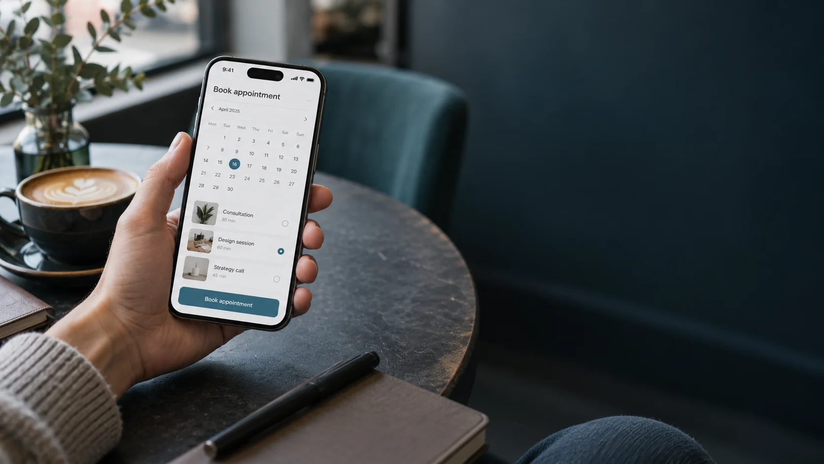 Mobile appointment booking app
